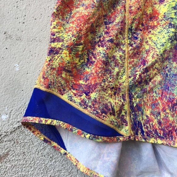 NEW NWT RARE Lululemon Seawheeze Hotty Hot Shorts Woodland Sprint Multi … - Picture 6 of 10